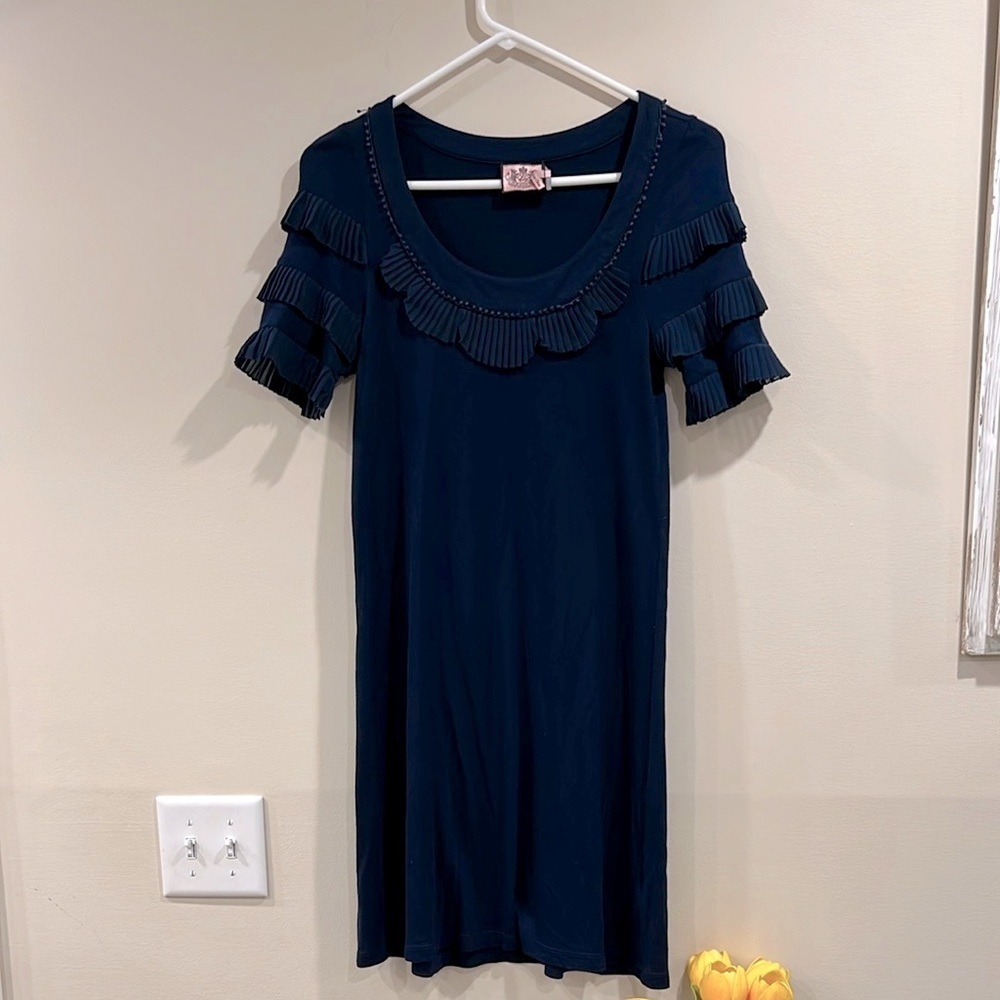 🔥Juicy Couture Navy Ruffle Sleeve Dress🔥